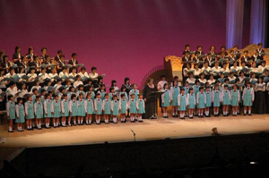 コーラス隊とのジョイントコンサート